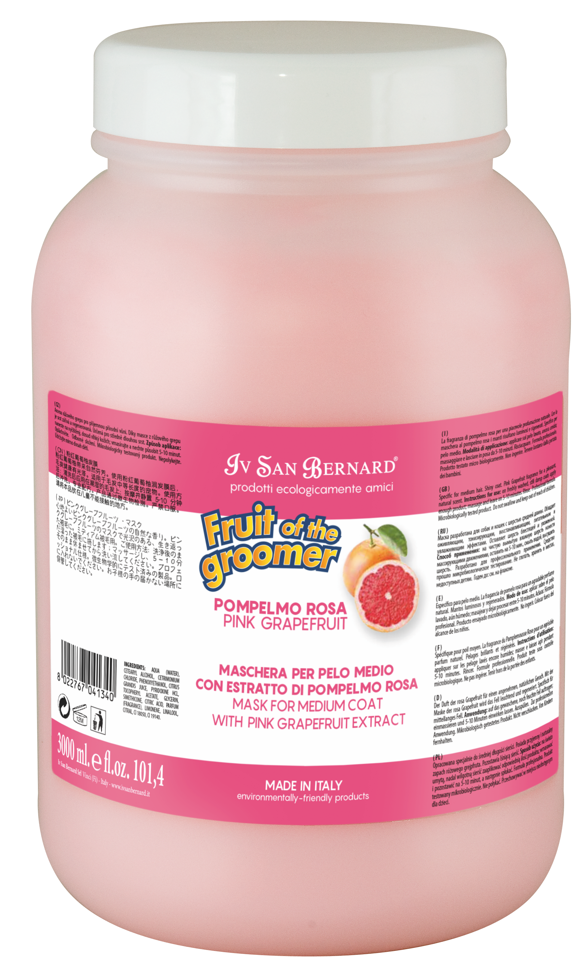Fruit of the Groomer PINK GRAPEFRUIT PEK Conditioner for Medium Coats