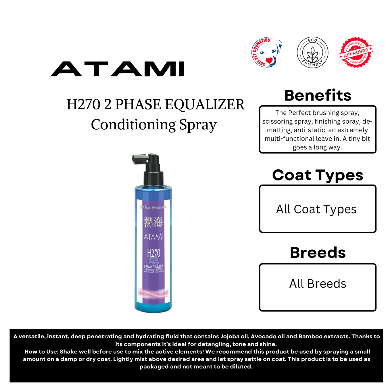 NEW & Improved H270 - 2 PHASE EQUALIZER Conditioning Spray