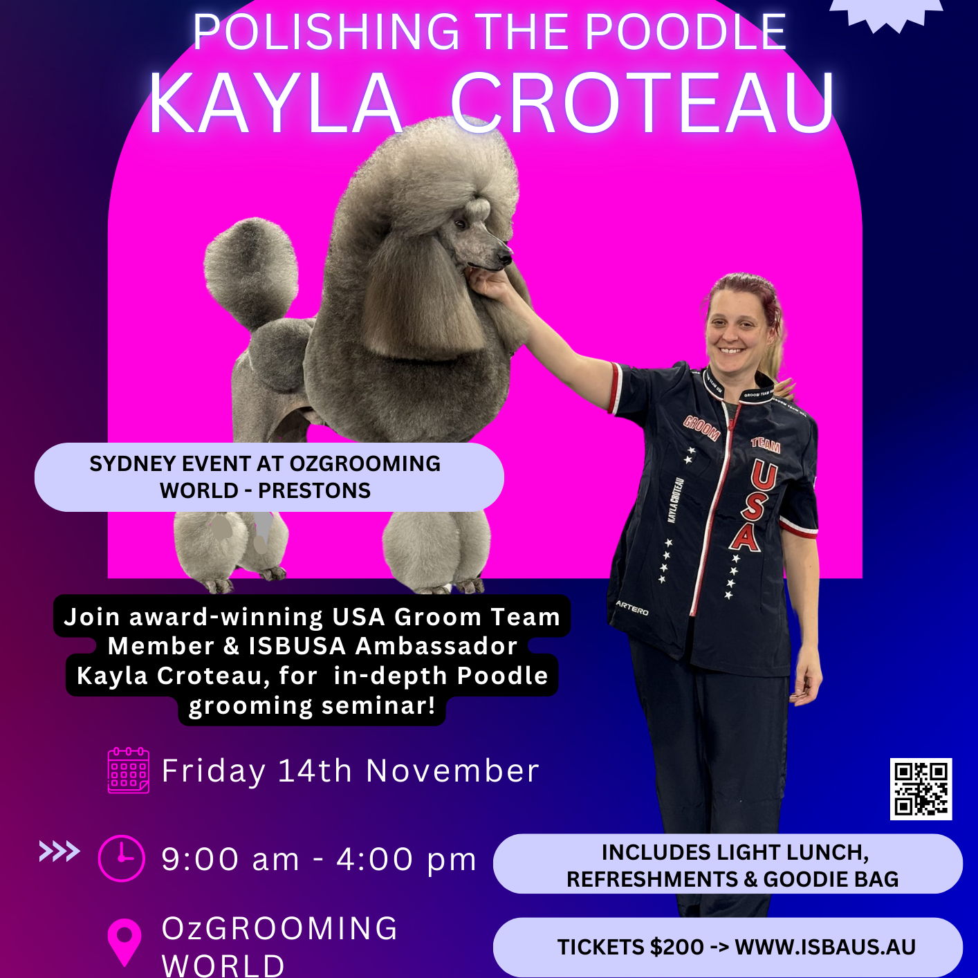 Polishing the Poodle with Kayla Croteau SYDNEY - 14 Nov 2025