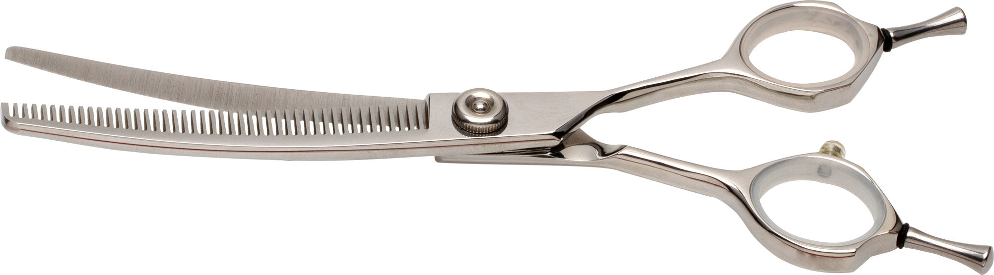 M11 CURVED THINNING SCISSORS 7" NARROW TEETH - 18 CM