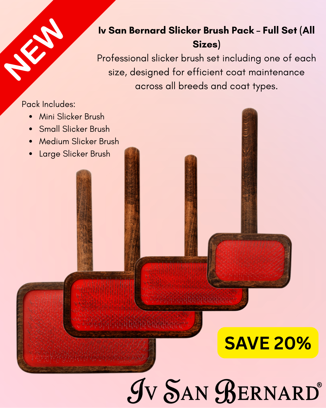 Wooden Slicker Brush by Iv San Bernard