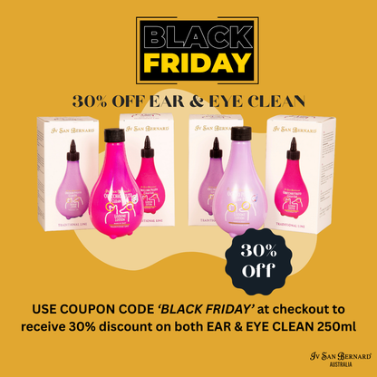EAR & EYE Clean 250ml BLACK FRIDAY 30% off with Coupon Code 'Black Friday'